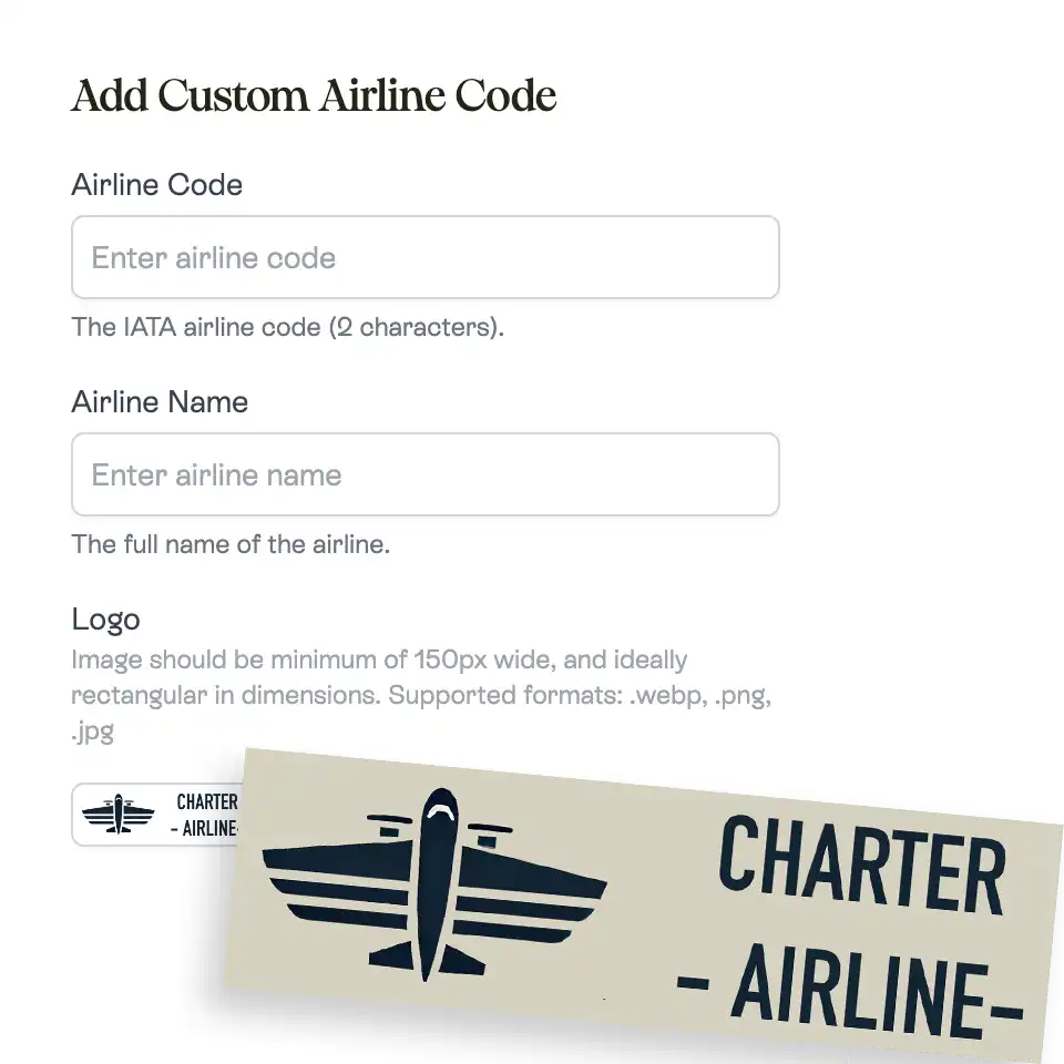 Custom airlines